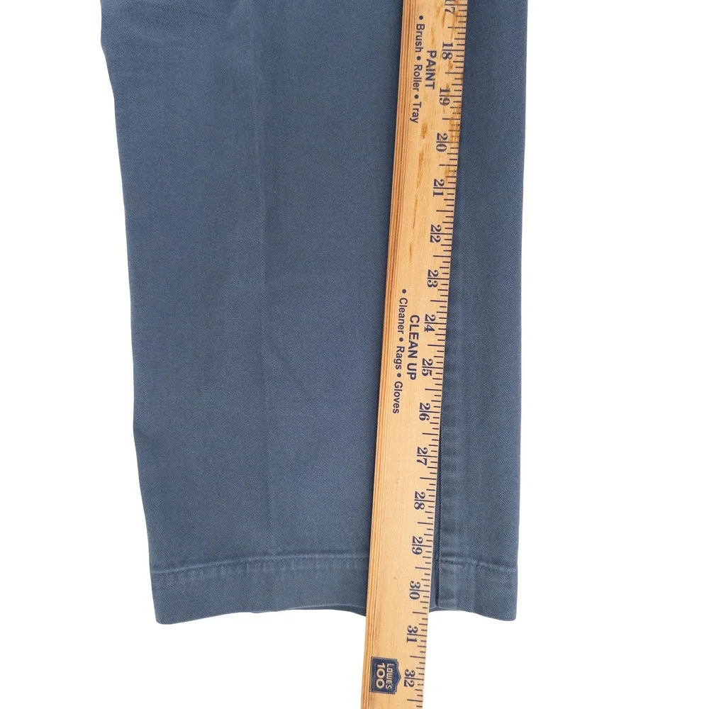 Peter Millar Mens 38x30 Soft Touch Flat Front Trousers Pants Blue Pima Cotton